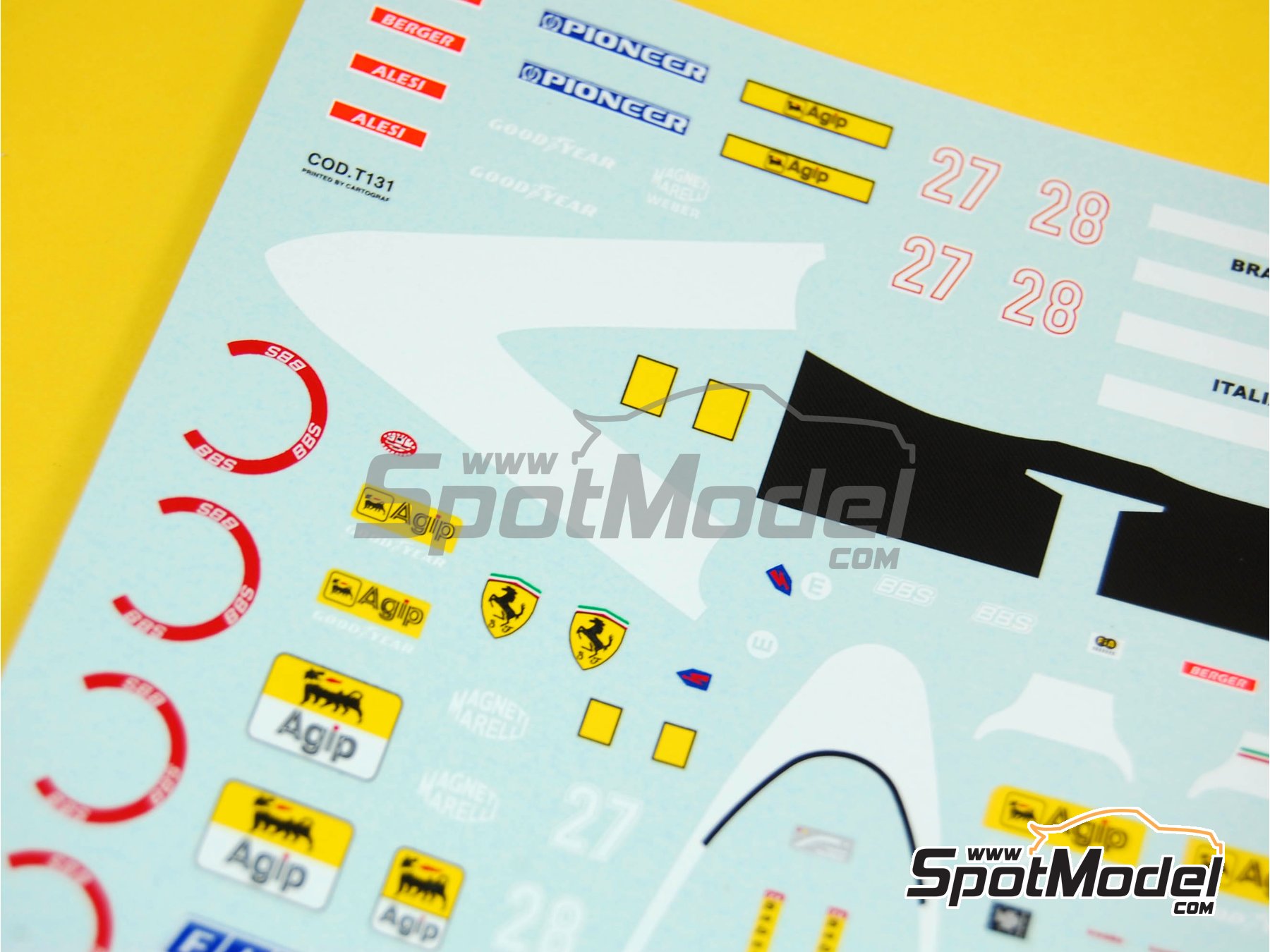 Tameo Kits TMK164: Car scale model kit 1/43 scale - Ferrari